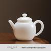 Ice Jade White Porcelain Pear-Shaped Teapot