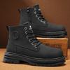 Autumn and winter high-top Martin boots men's British wind locomotive shoes men's casual boots white men's boots