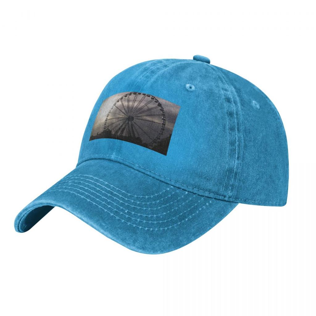 Ferris Wheel In Torquay Devon Baseball Cap Beach Anime sailor cap for Unisex Luxury Brand Unisexs Tennis Womens