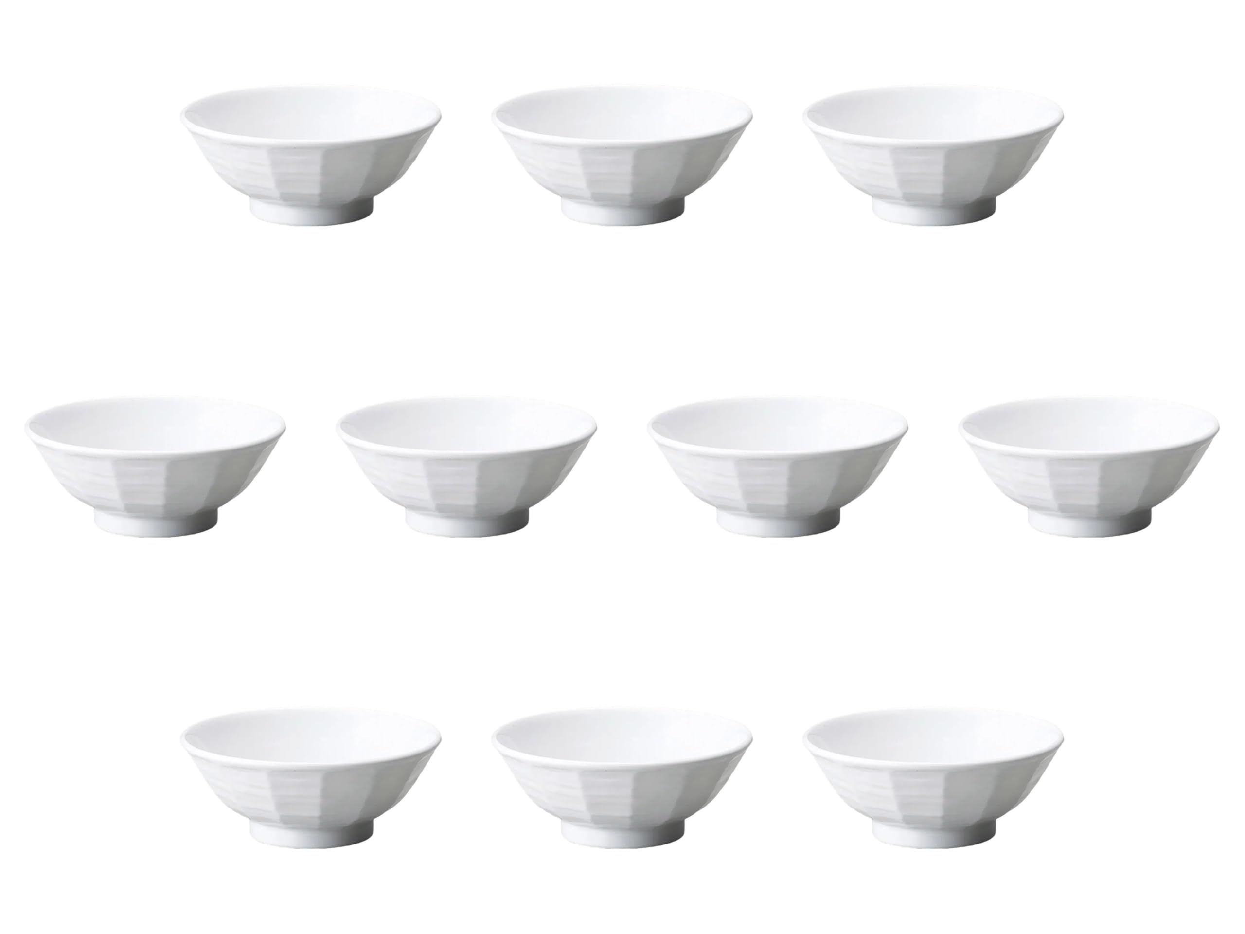 

Set of 10 White Shaved Bowls x cm Ramen Bowls by Setomonohonpo 7.0 [21.5 8.6 (1400cc)] белый