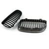 Matte Black Front Kidney Grill Mesh Grille Nose For BMW E90 E91 LCI 2009 2010 2011 2012