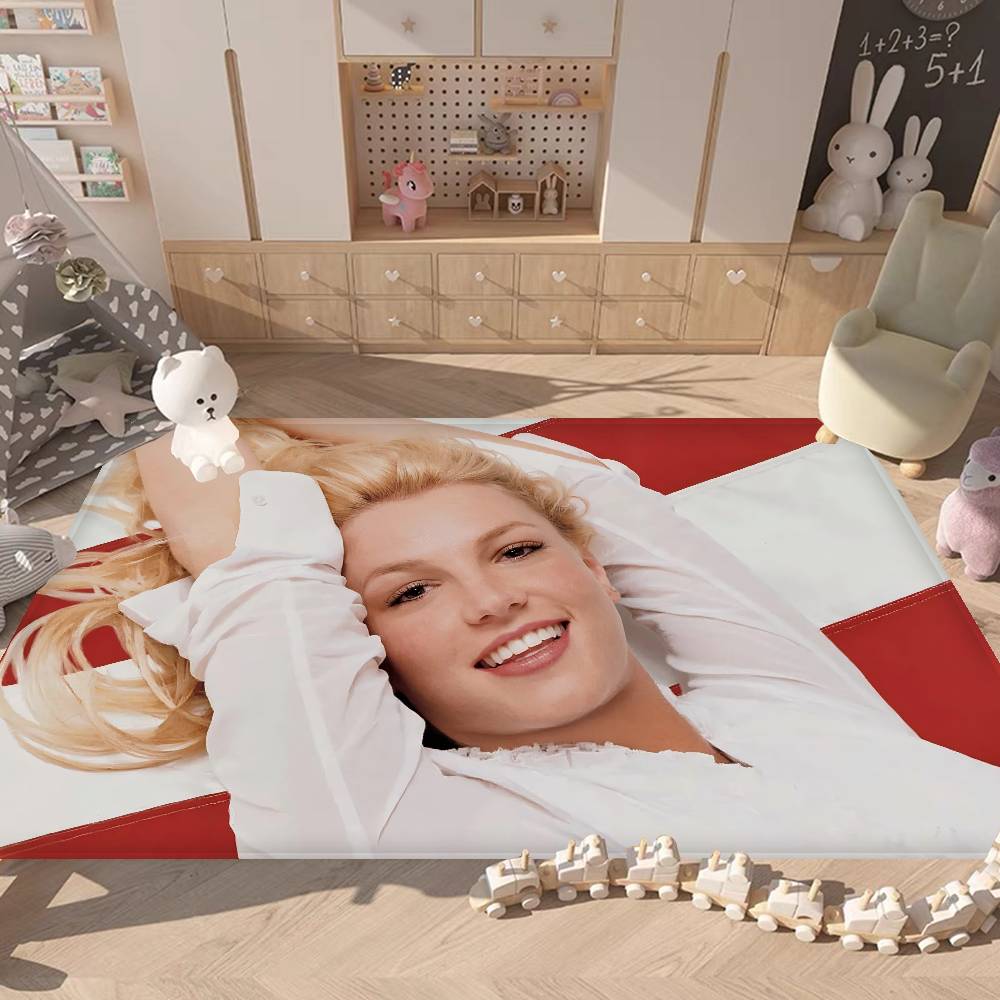 Retro Singer Britney Spears Door Mat Nordic Style Bedroom Living Room Doormat Home Balcony Anti-Slip Alfombra
