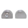 Serratura per Porta in Vetro Adatta per Vetro da 10 mm 12 mm Acciaio Inossidabile Doppi Catini Battente Spinta Scorrimento Controllo Accessi Ufficio Vetro