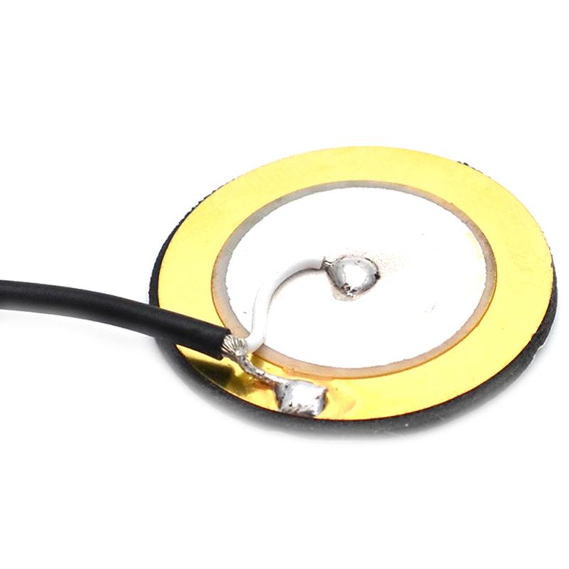 Piezo Contact Microphone 3 Transducer Pickups With End Pin Jack For Kalimba