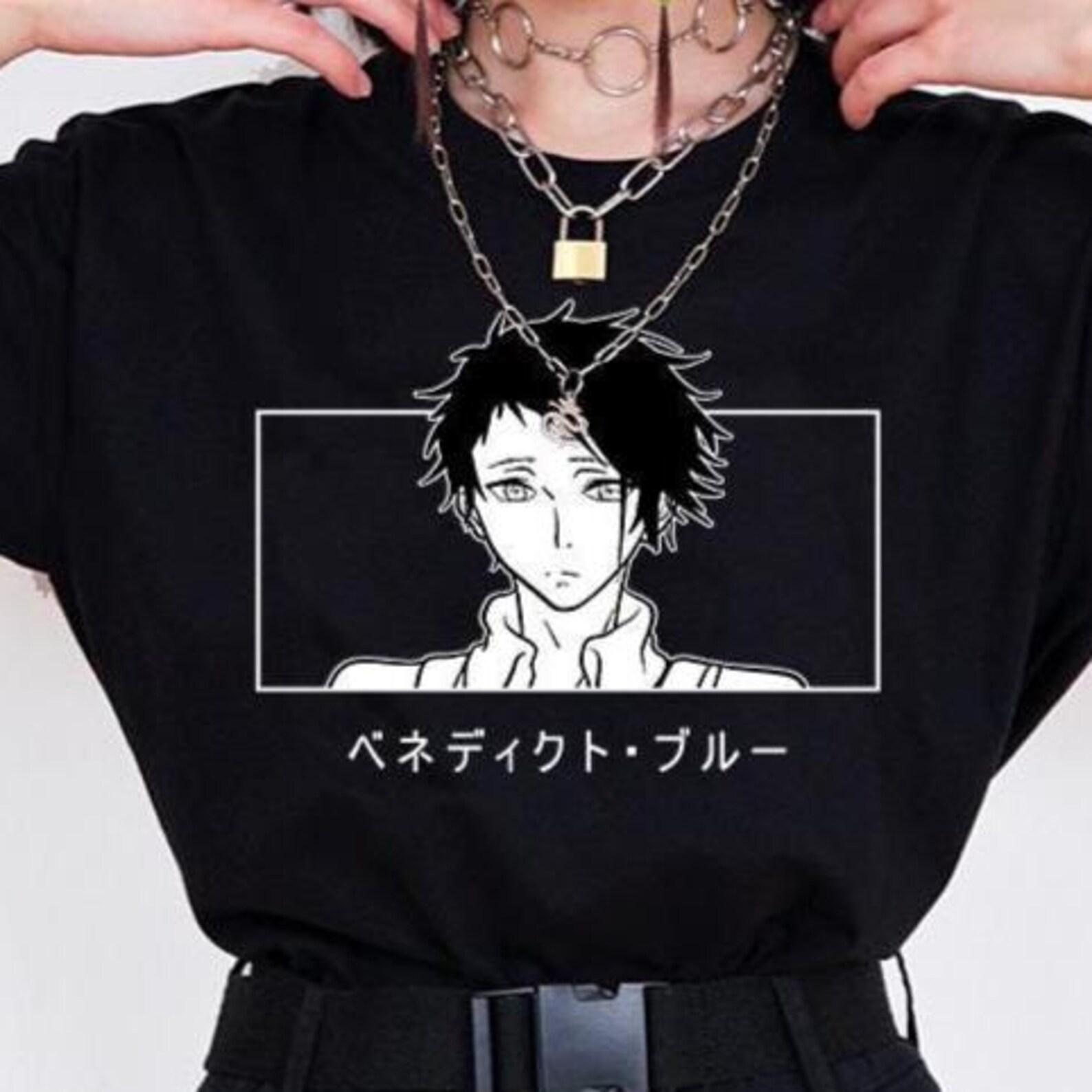 Benedict Bleu Anime Shirt -Violet Evergarden Tshirt,Manga Tee M