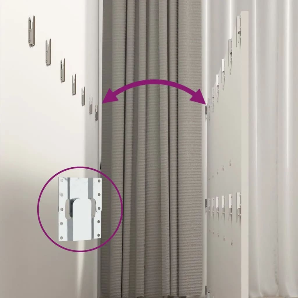 Vidaxl Headboard with Cabinets, White, Wood-Based Material