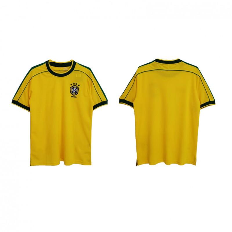 Vintage Football Jersey Zidane Atletico Madrid Ronaldo Ronaldinho AC Santos Roma Retro Soccer Shirt Unisex