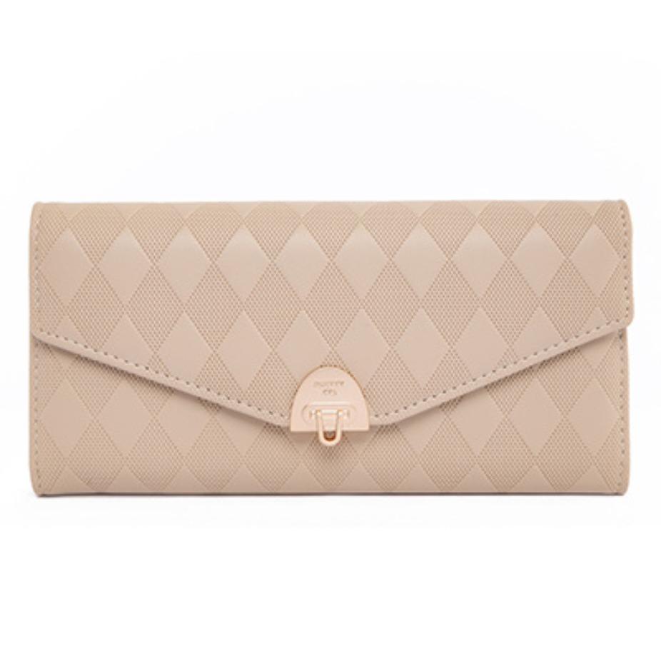 Long Wallet Women's Zipper Buckle Multiple Card Slots Women's Large Capacity Folding Handbag