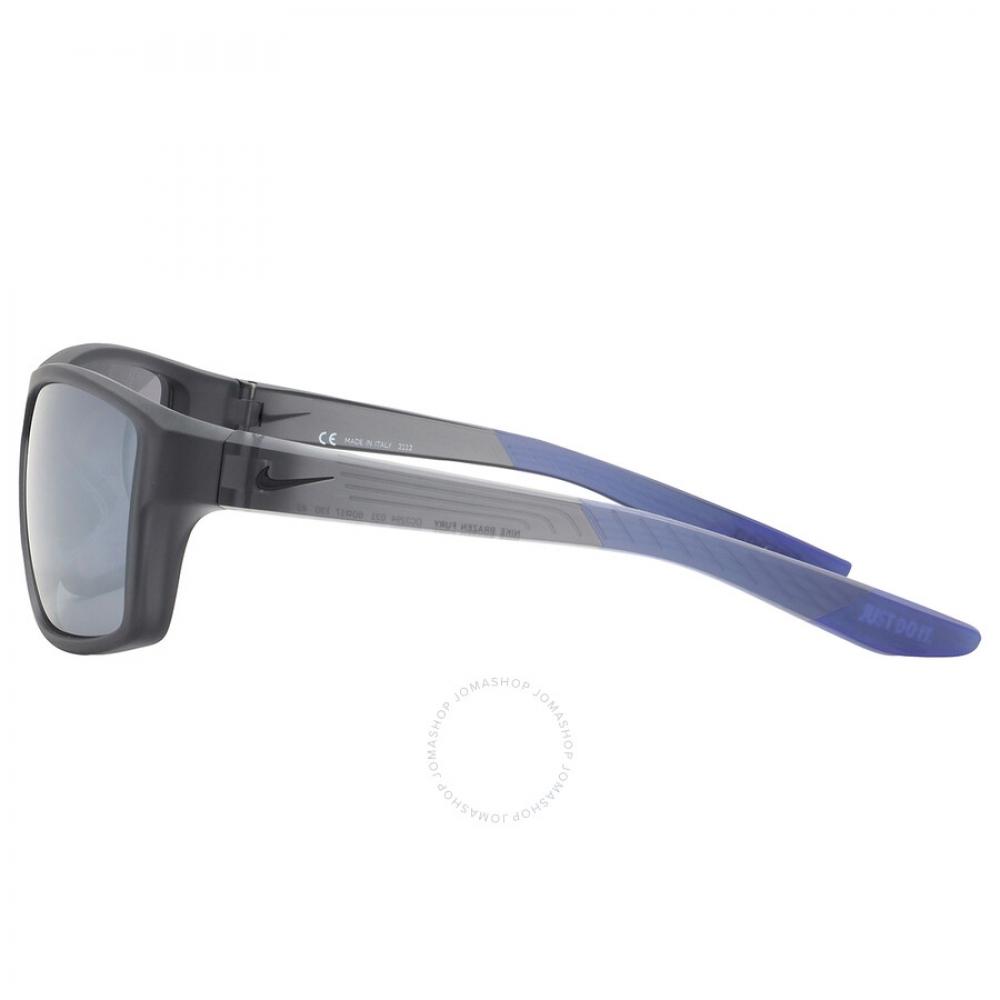 Nike Silver Flash Rectangular Unisex Sunglasses Nike Brazen Fury Dc 3294 021 60