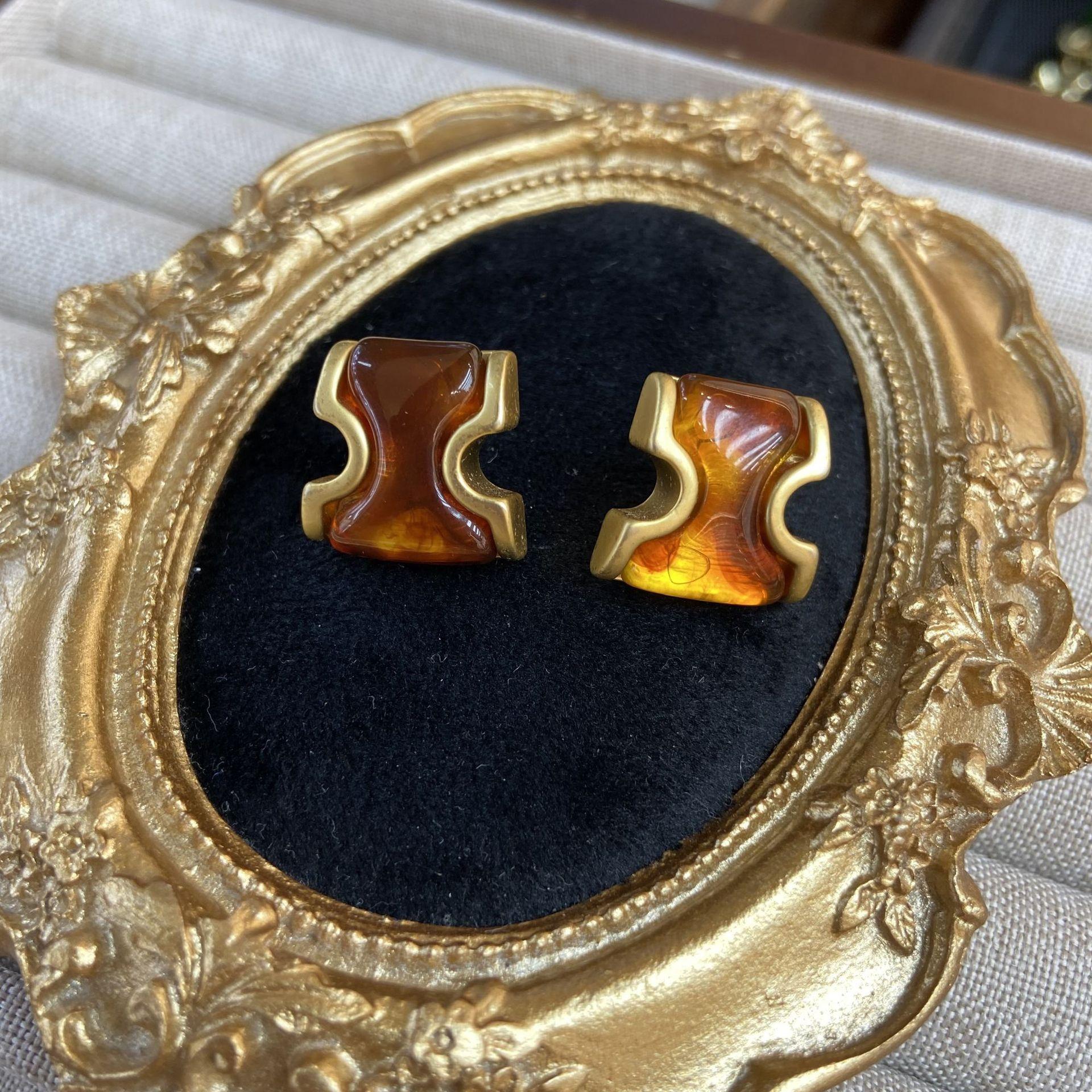 

Роскошный комплект из широкого ожерелья с глазурью, ретро-браслет-цепочка на ключицу с медным покрытием и маркировкой из настоящего золота.