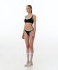 VINAJ Ribbon Line Mini Short Bikini Panties (Black)