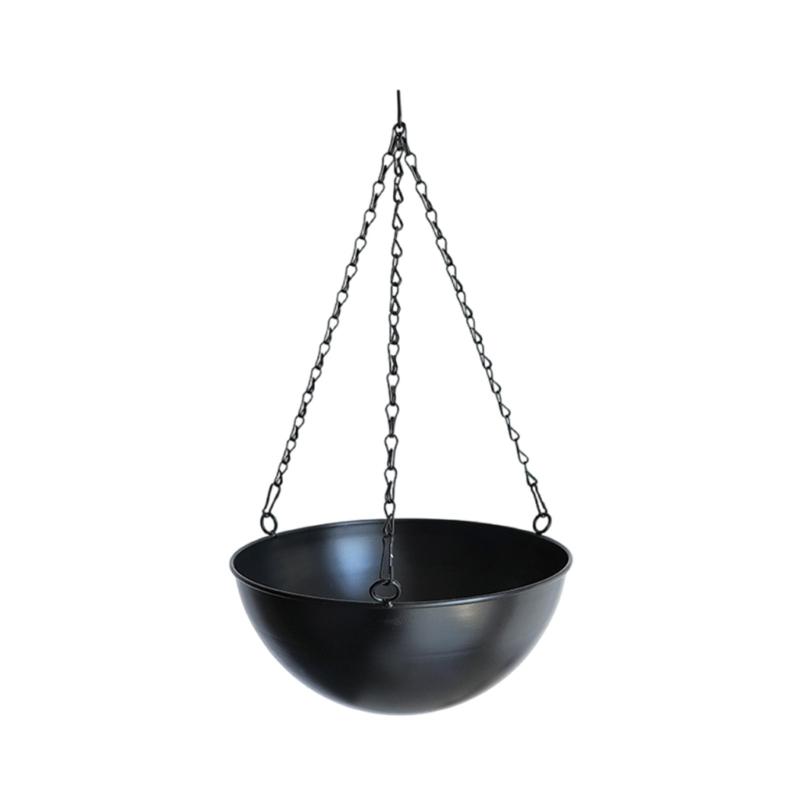 Decorative Iron Hanging Flower Pots Containers Hanging Planter Suitable For Indoor And Outdoor Use