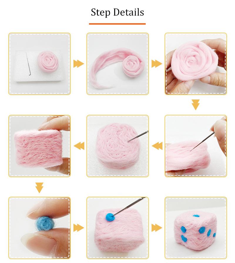 Sada 40 barevných jehel na plstění Základní nástroje na plstění vlny Ručně vyráběná sada jehel z plstěných jehel Vlastní materiály na plstění vlny Příslušenství