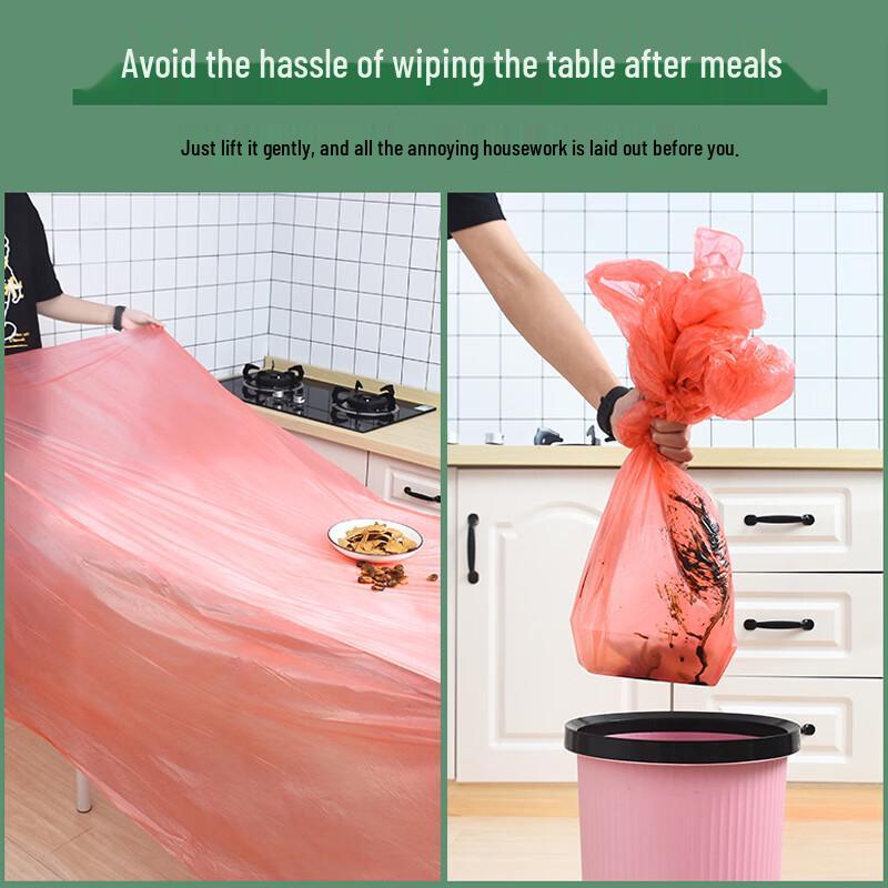 Yidengxia Disposable Thickened Plastic Tablecloth 1.6x1.6m