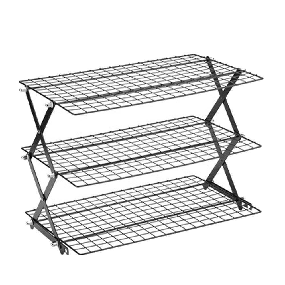 Black Silver Cooling Rack Wire Grid Grid Holder High Quality Baking Cooling Tray Baking