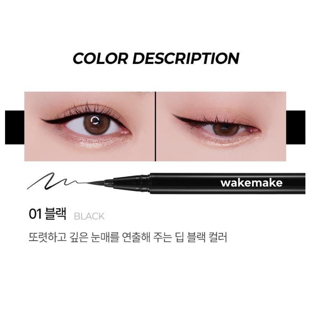 [1+1 Special Set] WAKEMAKE Strong Fix Pen Eyeliner 3 Colors Waterproof Long-Lasting Liquid Eyeliner