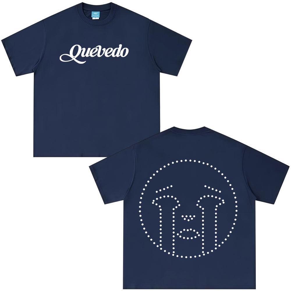 Rapper Quevedo Buenas Noches T Shirts Men's Women High Quality Cotton Short Sleeve T-shirts Fashion Oversized T-shirt Streetwear