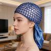 Reversible Bonnet Satined Bonnet Hat Hair Wrap Reversible Mesh Skull Hat For Long Curly Braided Hair Sleep Headpiece