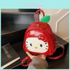 Adorable Hello Kitty Red Apple Design Mini Backpack For Daily Use