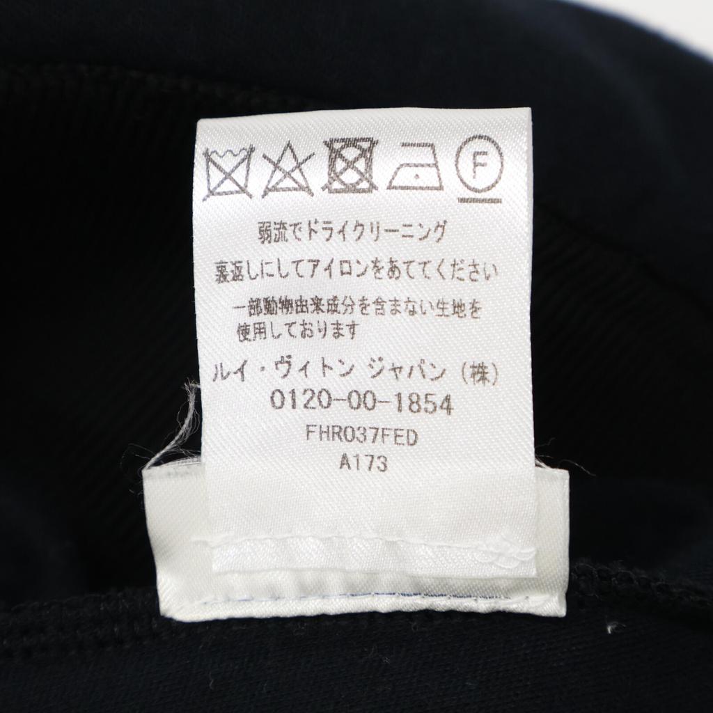 Louis Vuitton Beautiful Item, Genuine Domestic Product, FHR037FED, Flower Ruffle Sweatshirt Dress Dress XS blackUsed