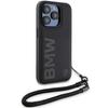 Bmw Bmhcp15L23Rmrlk Iphone 15 Pro 6.1 Czarny/Black Hardcase Signature Leather Wordmark Cord