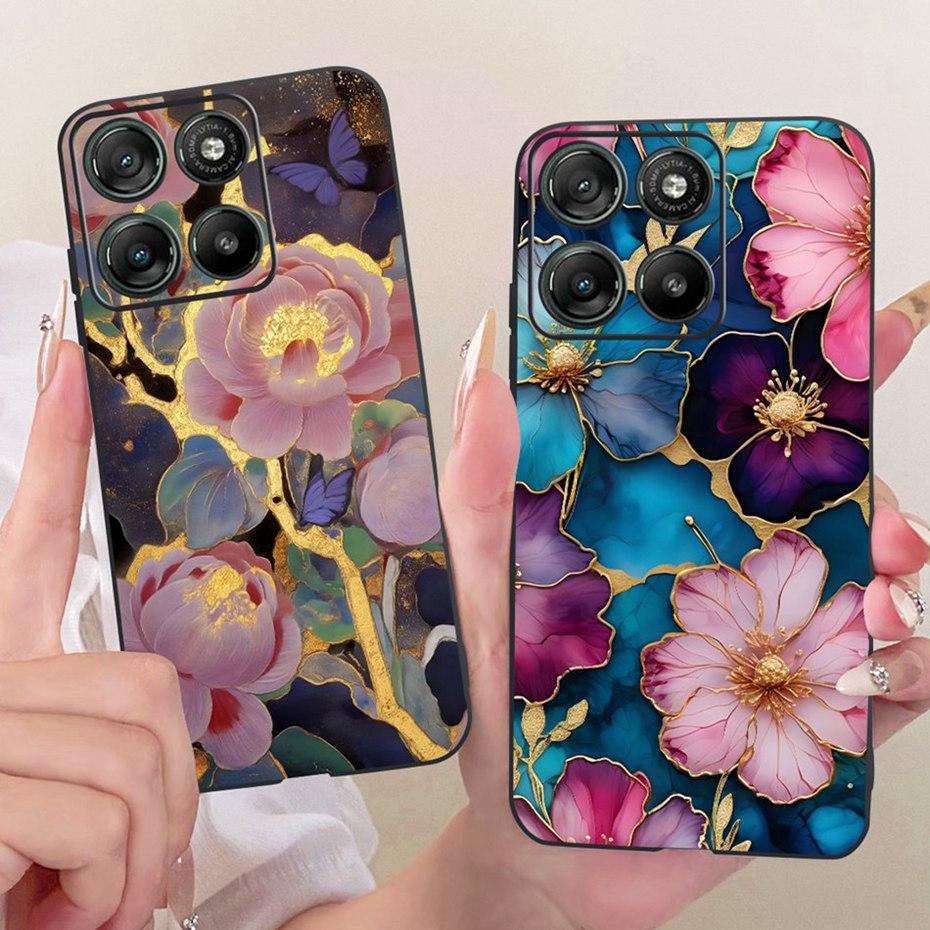 Fashion Letter Phone Case For Motorola Moto G17 G17Power Back Cover For MOTO G 17 G17 Power XT2623-2 Soft Black Silicone Cases