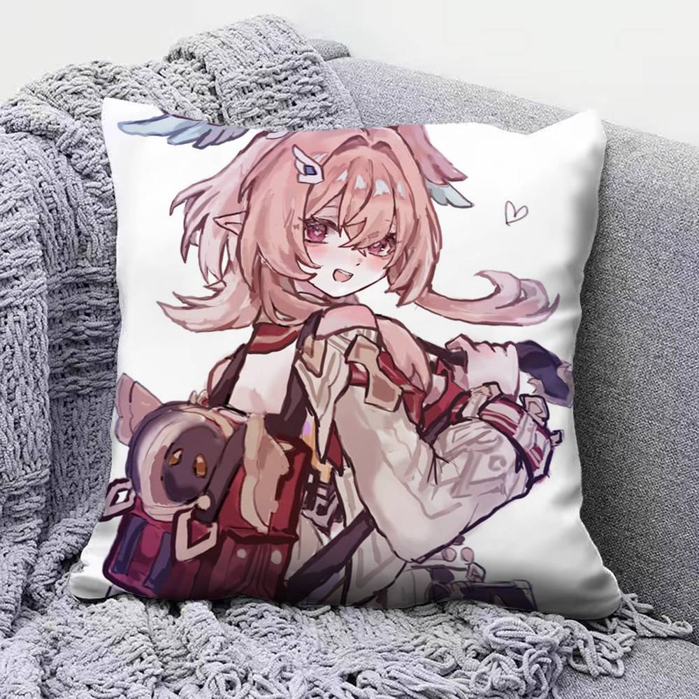 Linnea Cute Genshin Impact Home Sofa Cushion Covers and Aecorative Custom Pillow Covers