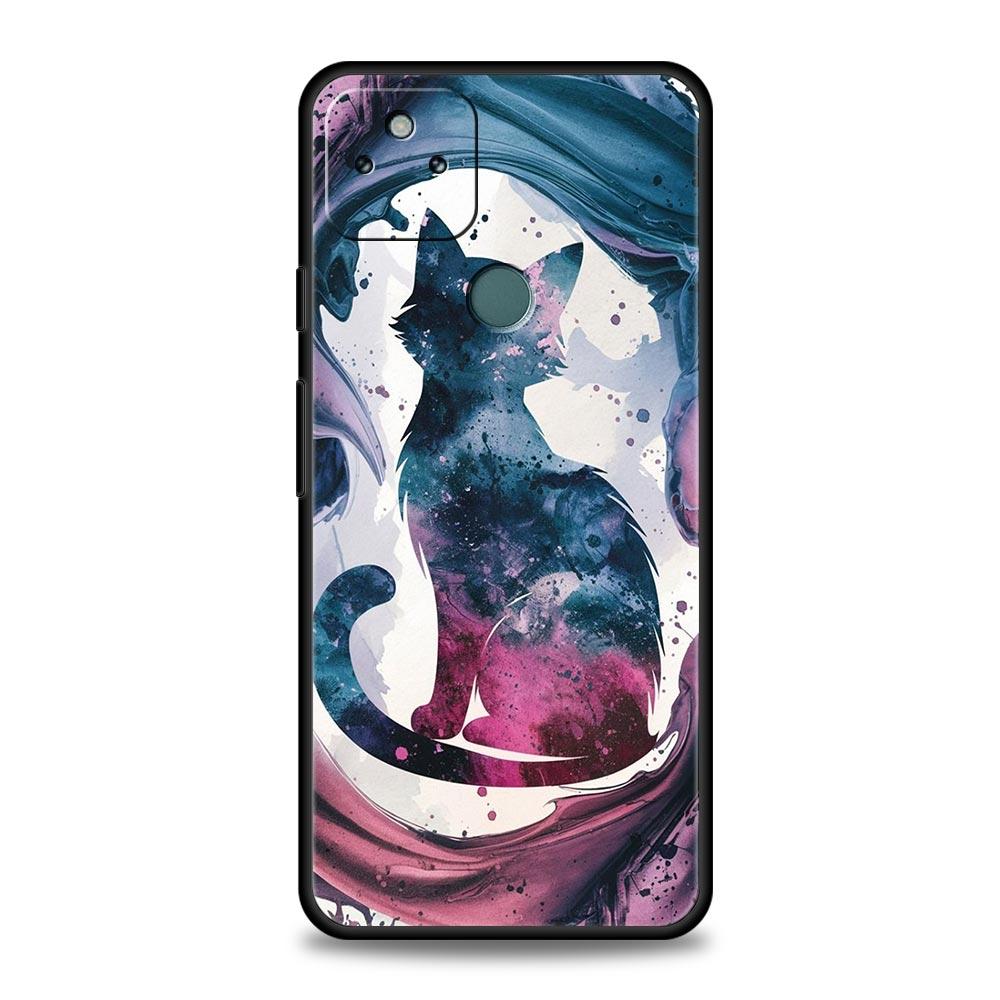 Cute Cat Phone Case Cover for Google Pixel 10 9 8 7 6 9A 8A 7A 6A Pro Shockproof Soft TPU 9 Pro XL Shell Capas Fundas Coque Bags