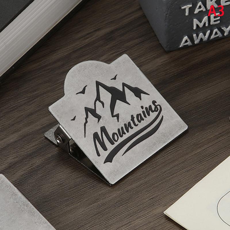 Retro Metall Binderklammern Foldback Notizen Briefablage Büroklammer Bindeklammern Scrapbook-Klammer Schreibwaren Aufbewahrungsklammer