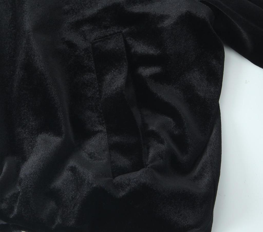 Samt-Bomberjacke und Hose mit weitem Bein im europäischen und amerikanischen Stil - Herbstkollektion.