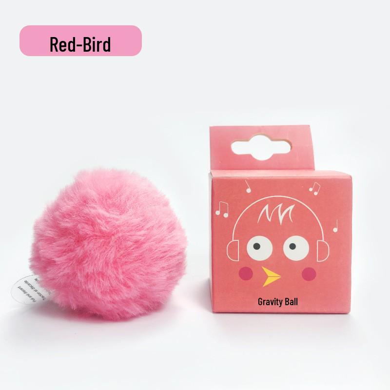 Gravity-Activated Cat Toy: Sound-Emitting Teaser Ball with Catnip for Self-Entertainment & Stress Relief, Bite-Resistant and Teeth-Grinding.