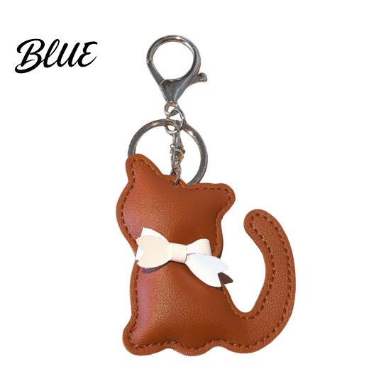 Bag Hanging Keychain Pendant Imitation Leather Simulated Cat Toy Shape