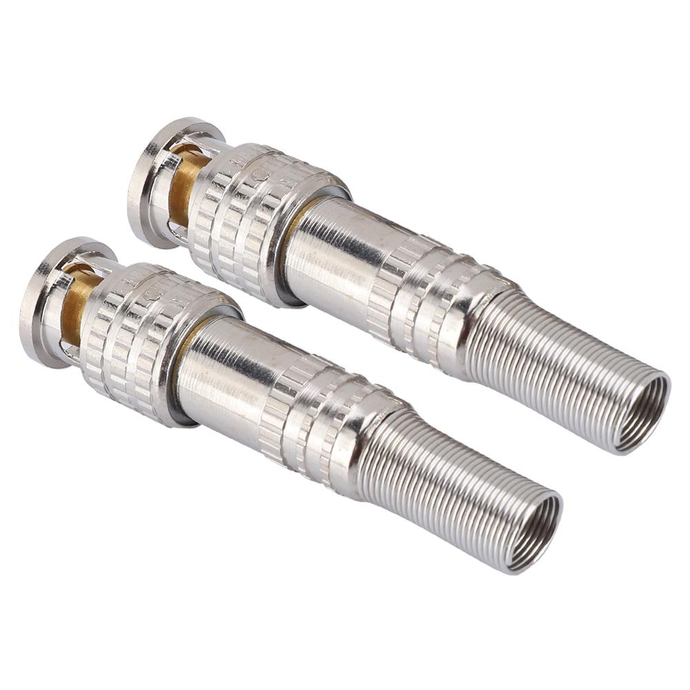10Pcs Solderless Male BNC Connector for Surveillance Camera Systems
