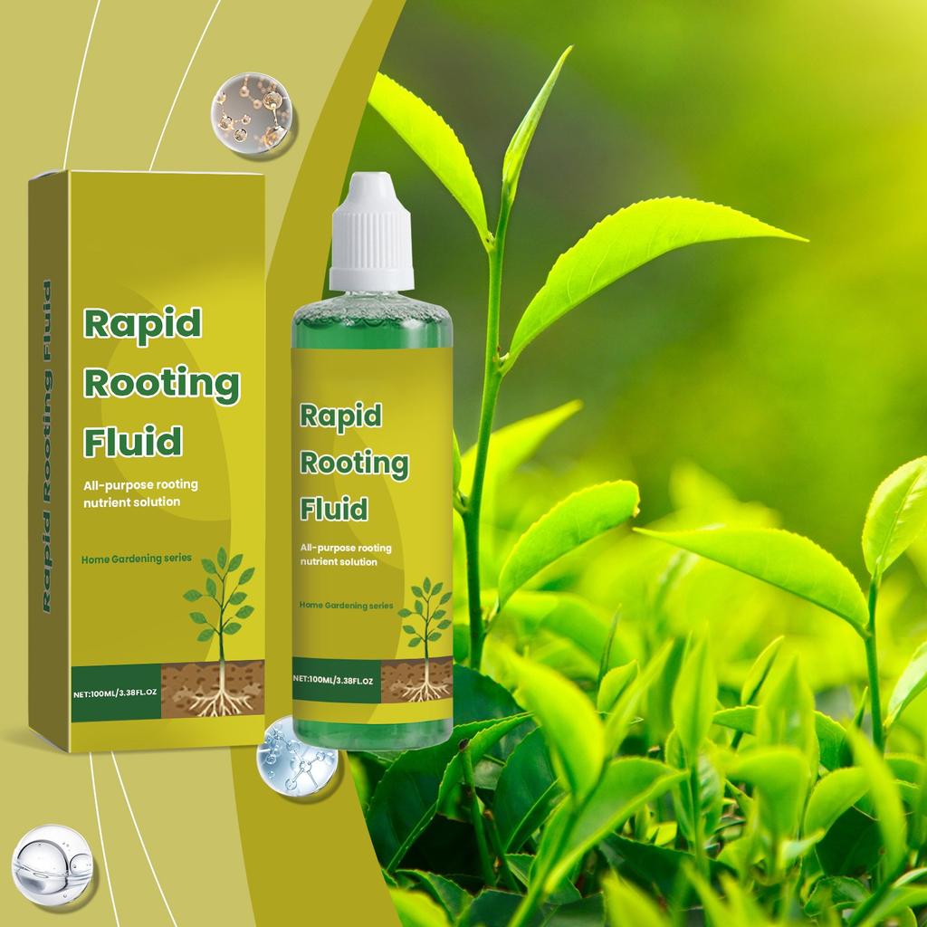 Zelená rostlinná zakořeňovací tekutina Rostlinná kořenová výživová tekutina Dusík Draslík Tekuté hnojivo 100 ml