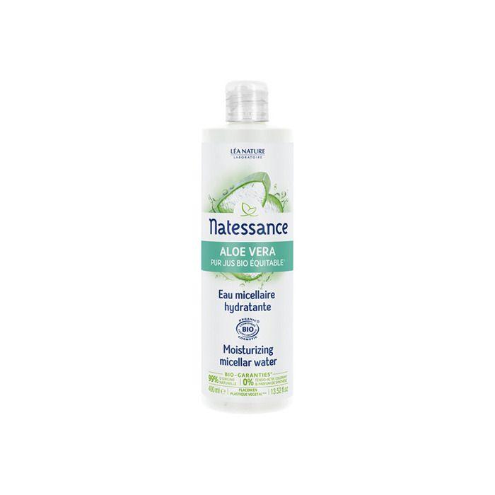 Eau micellaire - NATESSANCE - Aloe Vera - 400ml - Hydratante - Sans parabène