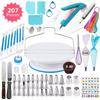 Cake Making Tools Kit For Decorating Include Plastic Rotating Cake Turntable Icing Smoother/Spatula DIY Cake Decorating Set Tool