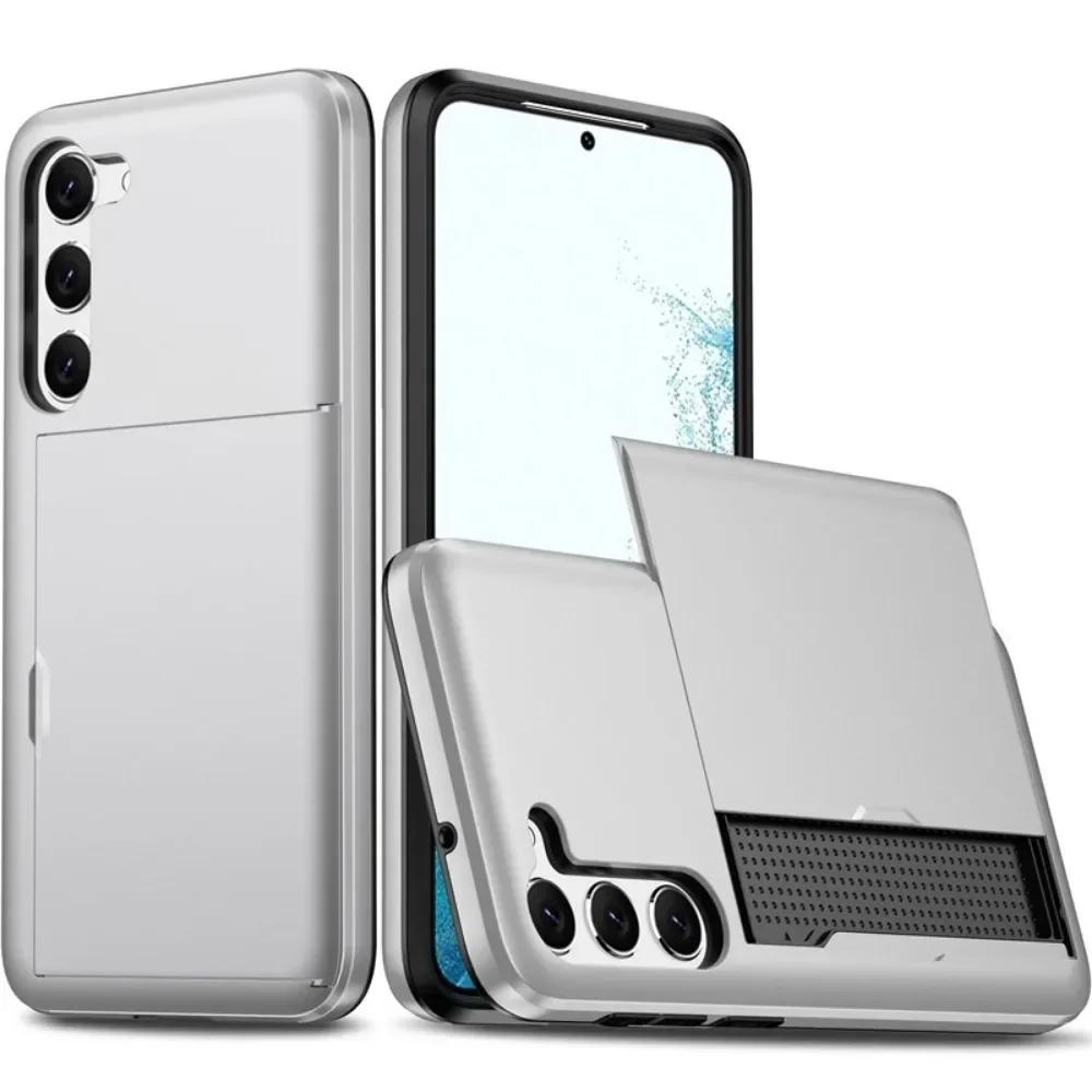 Für Samsung Galaxy S24 Ultra S25 S22 Plus S23 S21 S20 FE A55 5G Brieftaschenhülle Kartenhalter Fach Schutz Stoßfest Handyhülle