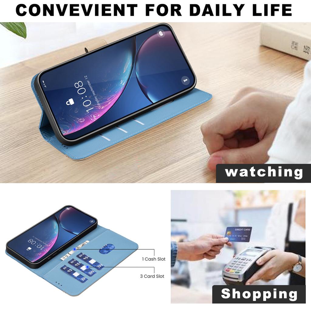 Per Realme C71 4G Custodia in Pelle BINFEN COLOR BF36 Motivo Floreale Copertura Telefono Portafoglio con Blocco RFID Supporto