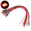10pcs 3mm 12V LED Light Red White Yellow For 1/10 RC Crawler 1/14 Tamiya RC Truck Drift Car Truck Toys SCX10 SCANIA G63