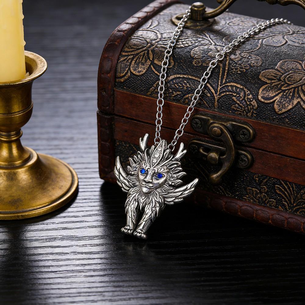 Mountains and Seas Mythical Beast Baize Pendant Necklace Gothic Party Accessories