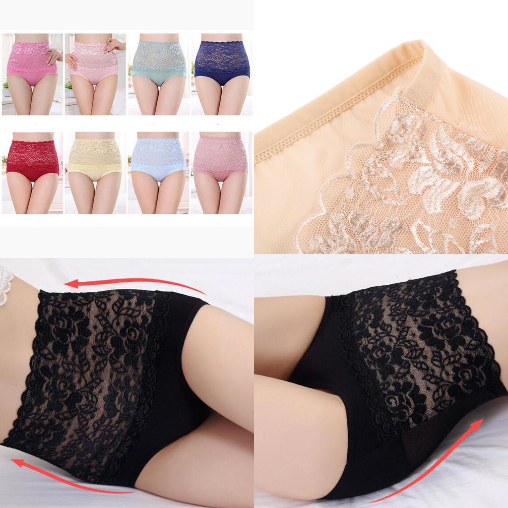 Luxurious Women Lace High Waist Seamless Underwear Panties For Ultimate Comfort L-2xl