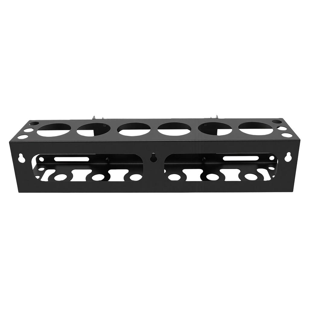 Metal Tubes Organizer Holder Wall Mounted Prebored Hole Rust Proof Silicone Sealant Gun Rack For Garage Workshop 6 Slots
