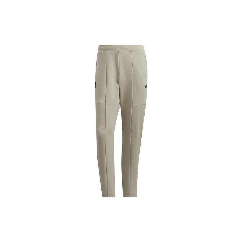 adidas Wu Ji Collection Knitted Sweatpants Men's Khaki Moderate Straight Fit Pants H39282