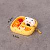 Mini Miniature Playset Pink Yellow Blue Realistic Food Model Lunch Food Ornament  Doll Accessories