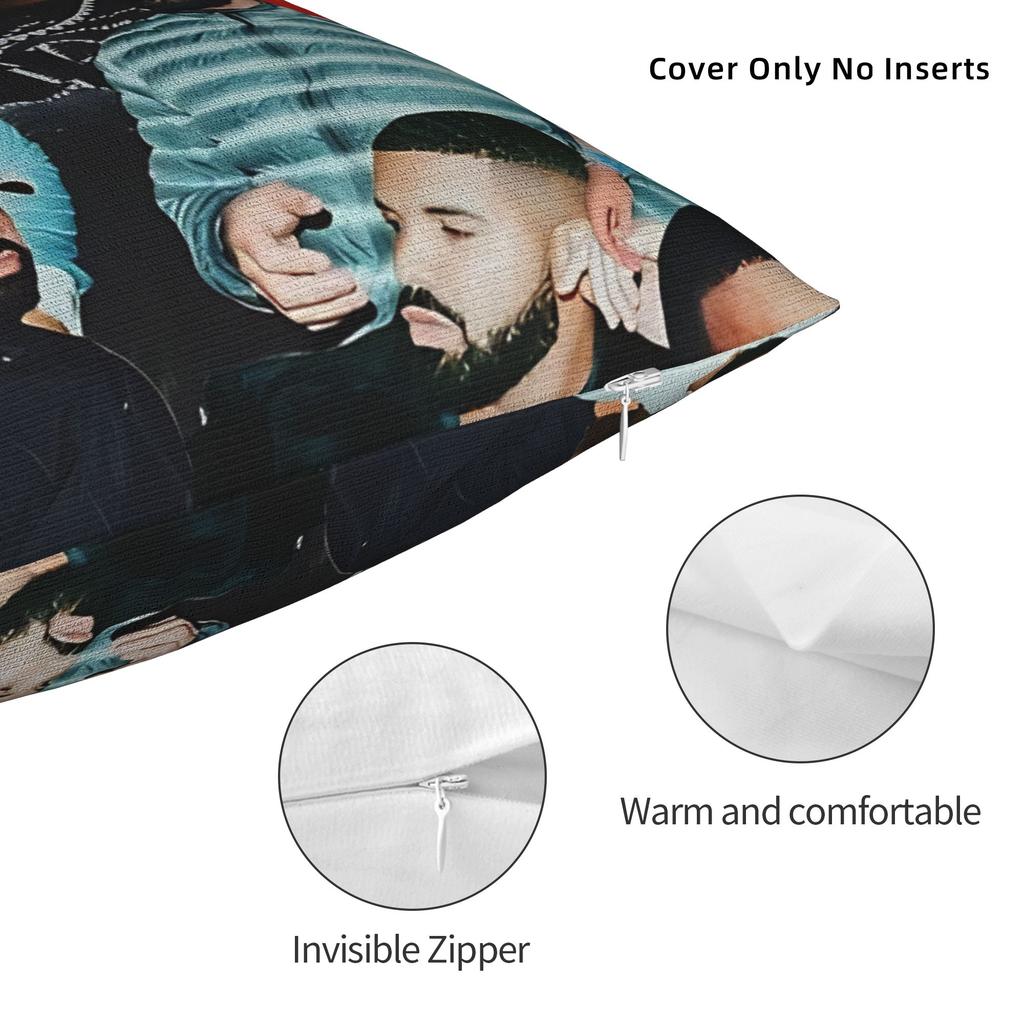 Pillow Case D-drake meme Soft  Pillow Cover For Couch Sofa Bedroom Morden Pillowcases