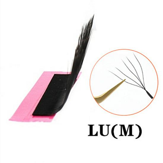 

12 Rows Five-Leaf Clover Curled Thick Natural Grafting False Eyelashes - Blooming Clover Type 14mm