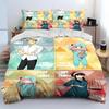 Anime SPY×FAMILY Anya Duvet Cover Set Soft All Season Bedding Comforter with Pillowcases Single Double Queen King Size