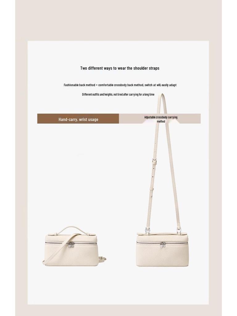 Autumn-Inspired Women's Single Shoulder Crossbody Handbag - Versatile Niche Lunch Box Style