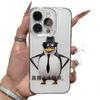 Fun and elegant penguin for Apple 17Promax mobile phone case IP16 couple 15 space case 14 spoof