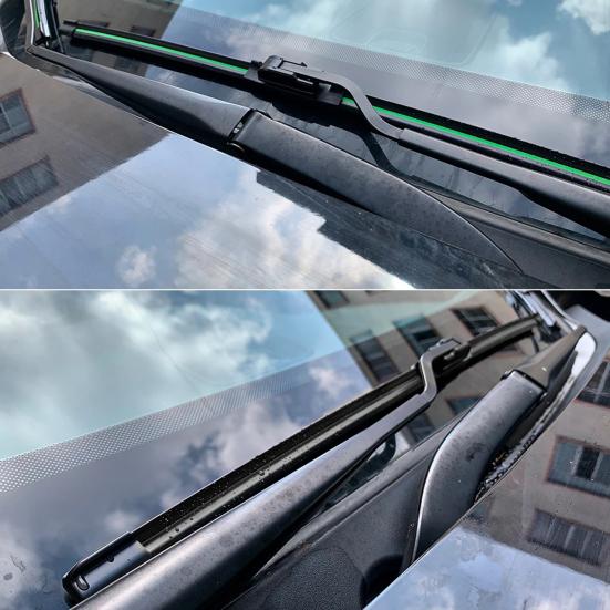 2Pcs Windshield Wiper Blades All Weather Windshield Wiper Hybrid Rubber Quiet Front Rear Rear Wipers Replacement Kit